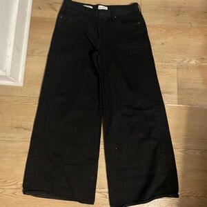 Universal Thread mid rise super wide leg Black Jeans 10 R